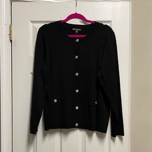 Adrianna Papell Plus Black Knit Sweater - New!